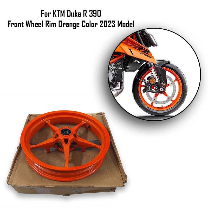 For KTM Duke R 390 Front Wheel Rim Orange Color 2023 Model